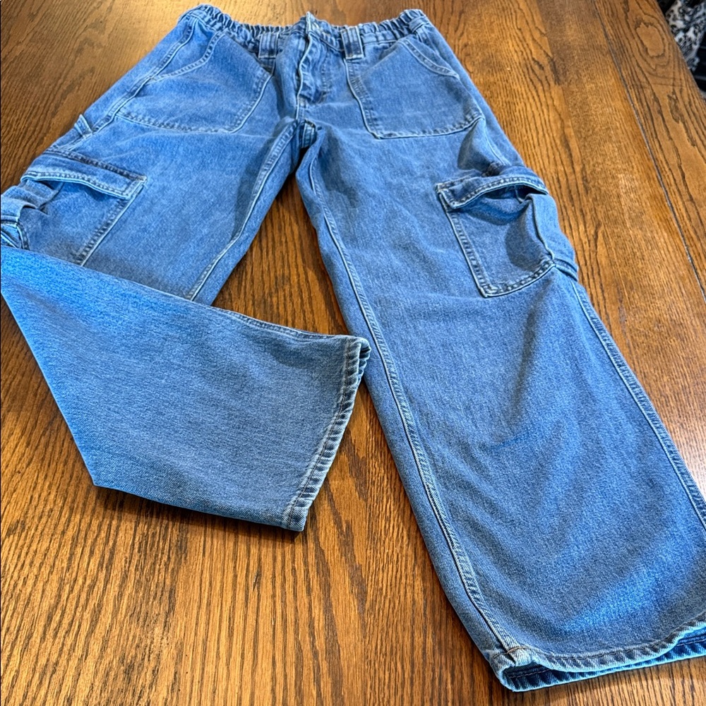 BDG Urban Outfitters Skate Cargo Jeans W30 L32 Baggy Wide Leg Denim